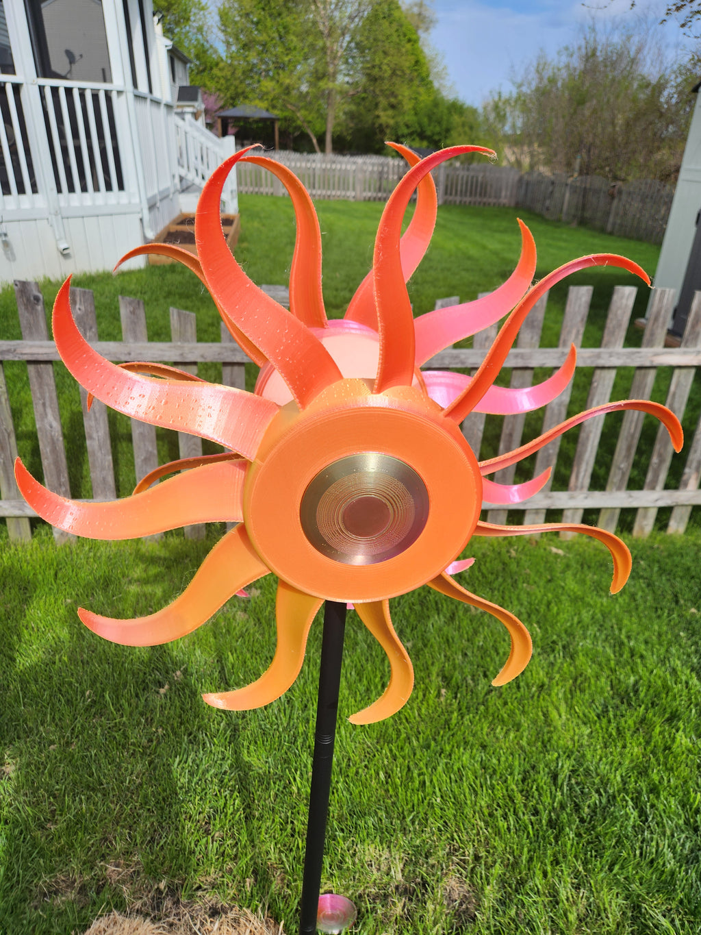 Large Double Center Wind Spinner