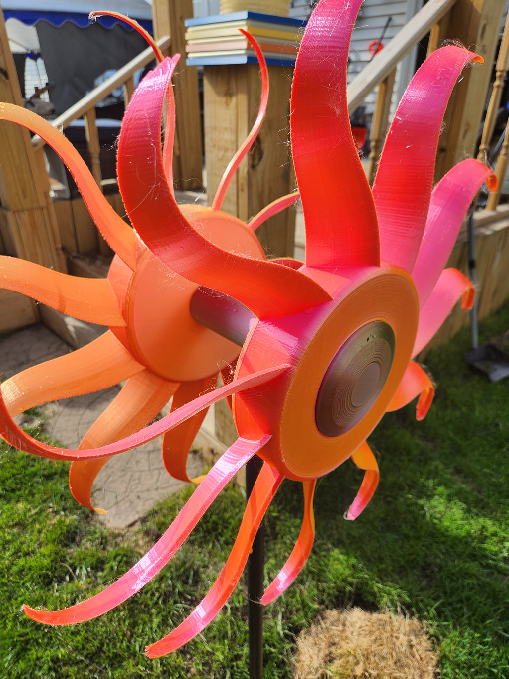 Large Double Center Wind Spinner