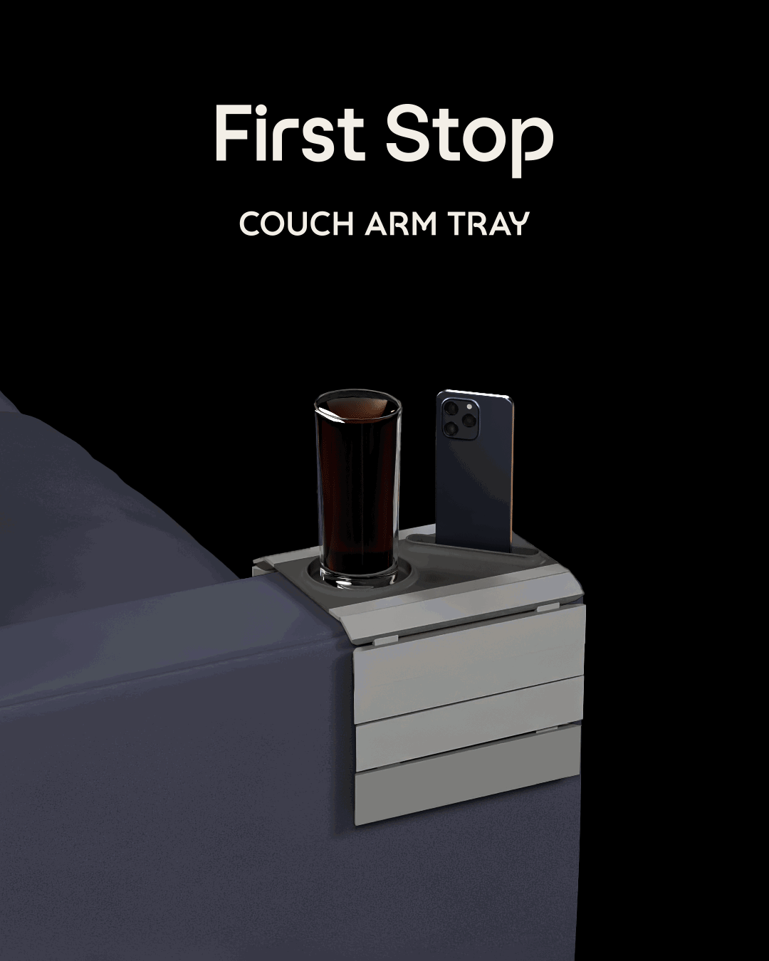 First Stop - Couch Arm Tray product image