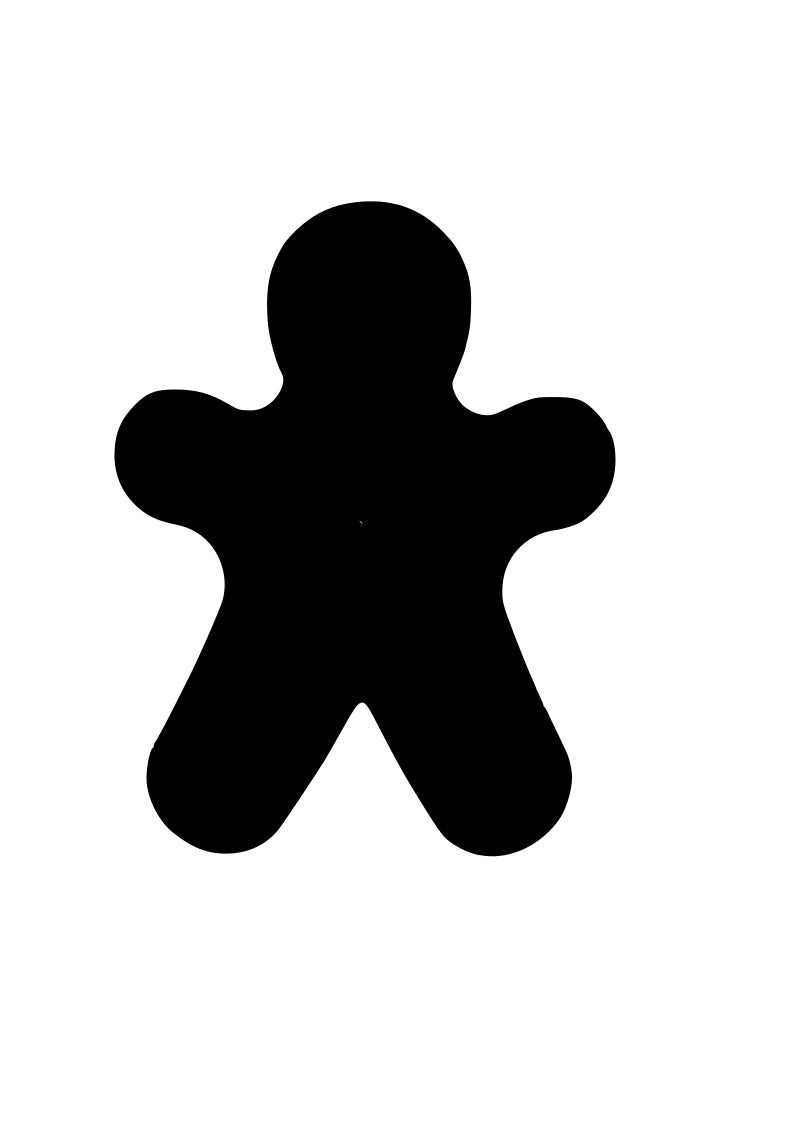 Gingerbread Man pre-cut glass product