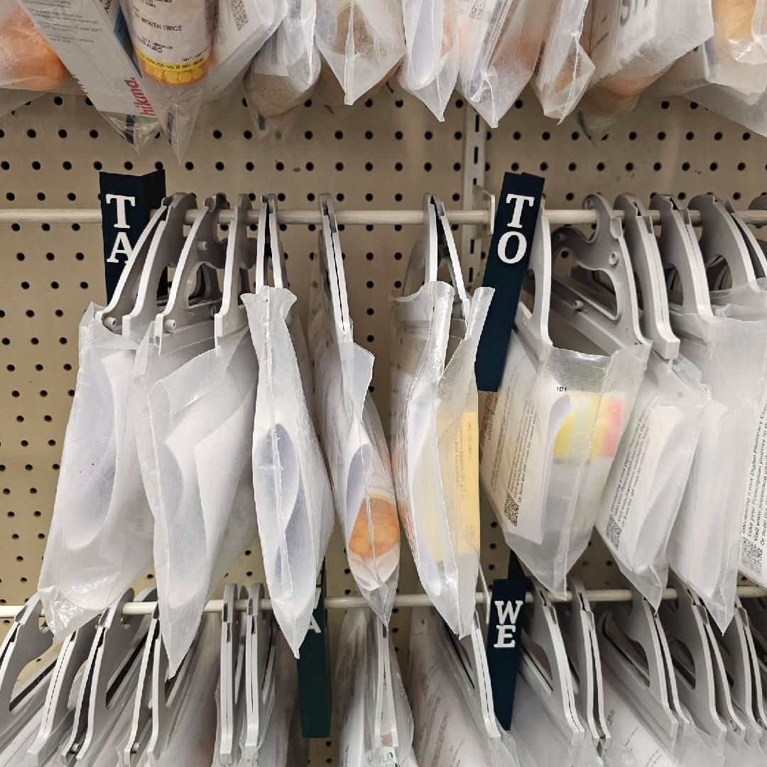 GripRx™ Bag Hanger Divider with Lettering