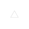 Triangle pre-cut glass product